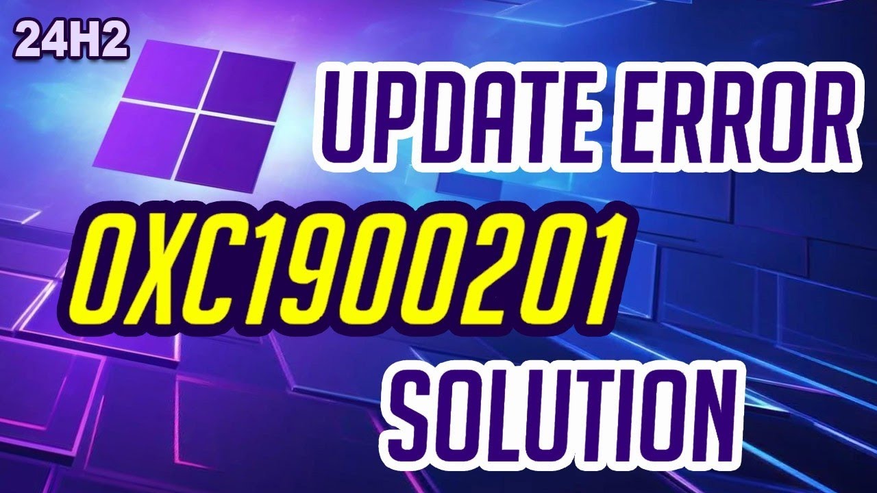 Fixed ✔️ Windows 11 24H2 Error code 0xC1900201 0xc19001e1 Update Fails