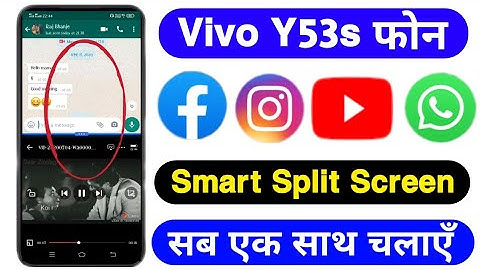 Vivo Y53s Smart Split Screen || How To Enable Split Screen Setting On Vivo Y53s || Tech Akhilesh