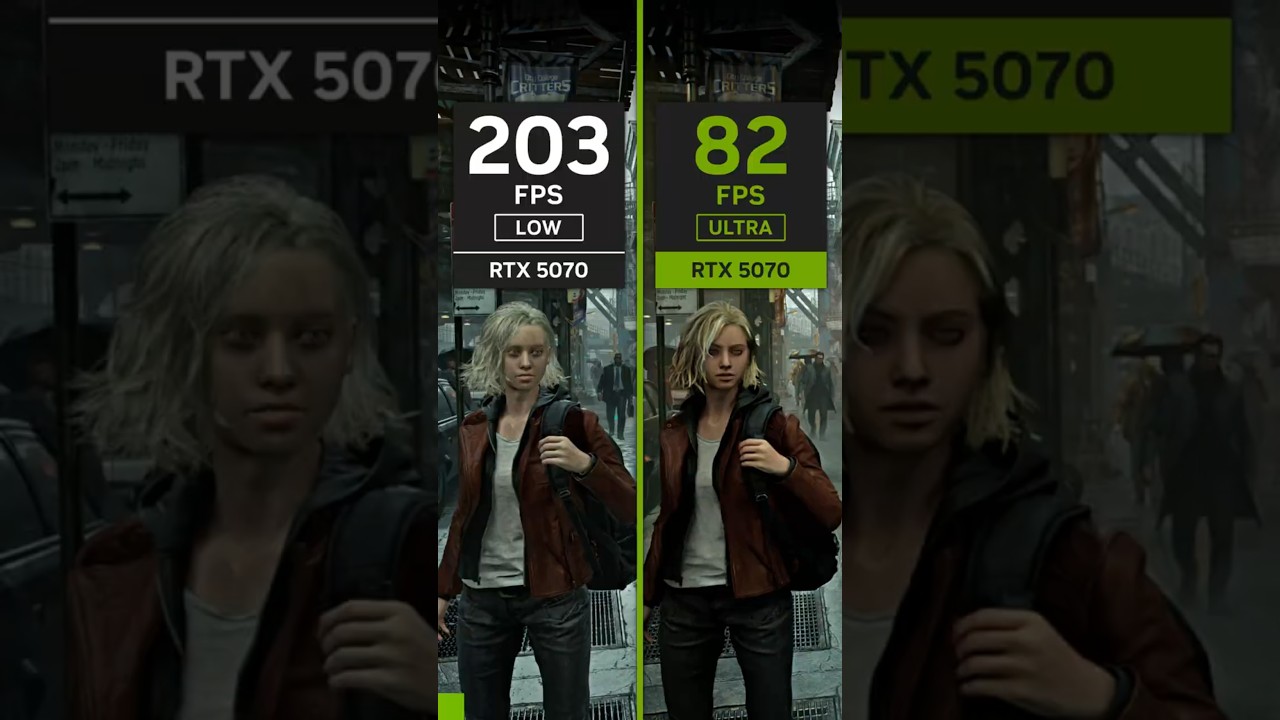 RTX 5070 on Resident Evil Requiem, Low to Ultra Comparison