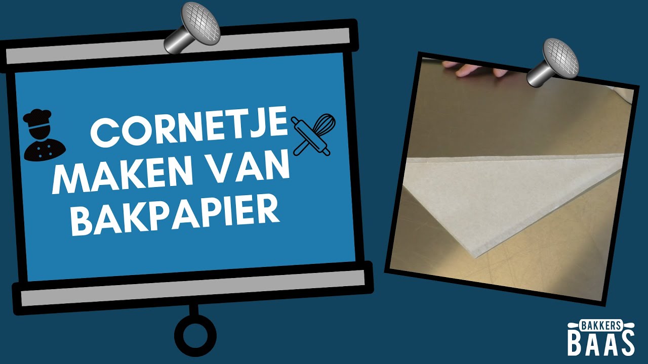 Cornetje maken van bakpapier