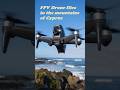FPV drone lands on beach from Cyprus mountains