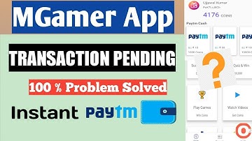 Mgamer app transaction pending problem solved | mGamer App | mGamer app Payment problem solved