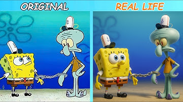 SpongeBob Criminal | SpongeBob Original vs Real life | SpongeBob Animation #spongebob #animation