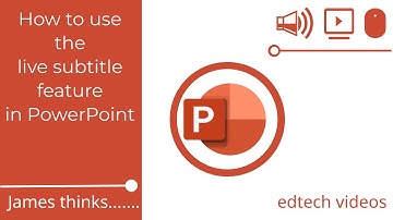 How to use the live subtitle feature in PowerPoint