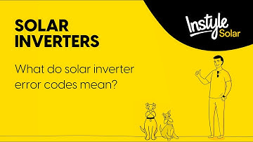 What do solar inverter error codes mean?