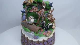 Disney Enesco Jim Shore Traditions 6010086 Bambi und Freunde Carved by Heart Figurine