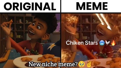 Chicken Stars Original vs Meme 