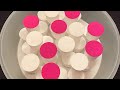 ASMR | baking soda Mix in pink
