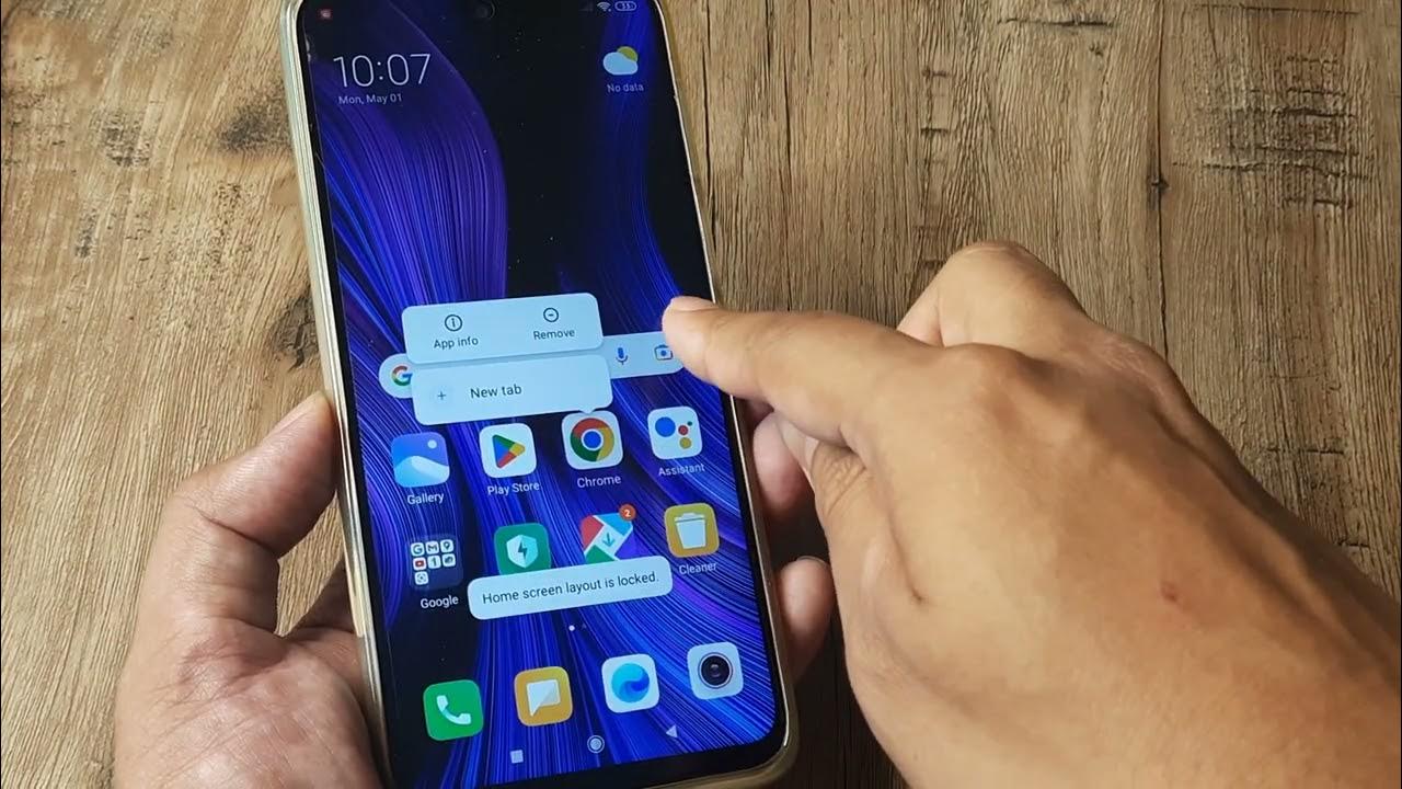 redmi lock home screen how to lock home screen layout on redmi YouTube