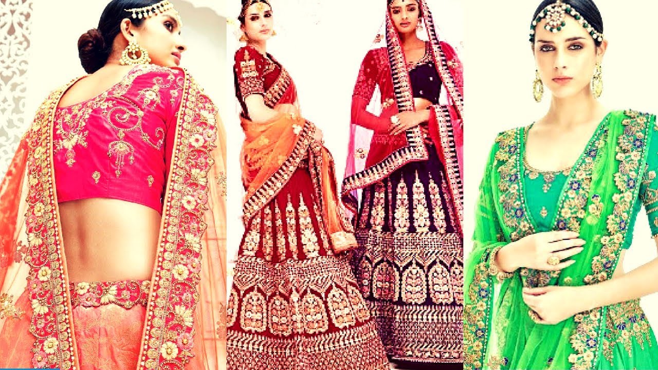 latest light weight bridal lehenga choli designs