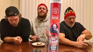 Tube of Terror 13 MILLION Scoville Death Nut Challenge! | Almost Ends in Emergency Room!