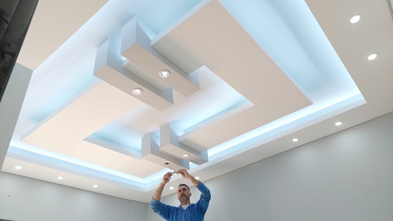 Как сделать красивый и простой сосуд из гипса красками и подсветкой