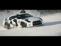Nissan gtr ski slope