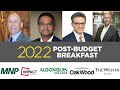 Federal post budget breakfast 2022