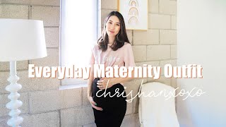 Everyday Maternity Outfit Ideas | Casual Maternity LookBook | Style The Bump| ChrisHanXoxo