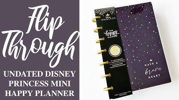 *UNDATED* DISNEY PRINCESS HAVE A BRAVE HEART MINI HAPPY PLANNER | Color Block Vertical Layout