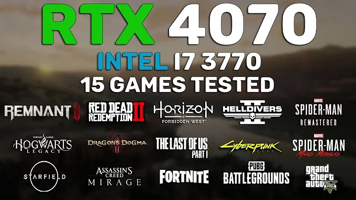 RTX 4070 - i7 3770 - Test in 15 Games - How bad is it???