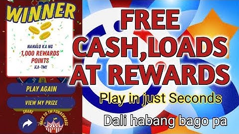FREE CASH,LOADS AT REWARDS POINTS / TM FUNREWARDS / EARNING APP 2023 /GLOBE ONE APP