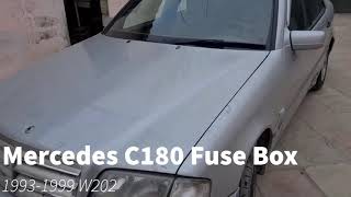 Mercedes C180 W202 Engine Fuse Box Location and Diagram