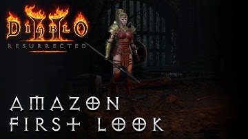 Diablo 2 Resurrected Alpha - First look at the Amazon - Playthrough #BlizzEarlyAccess
