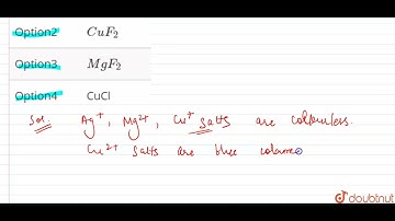 Which of the following compounds is expected to be coloured ?  | 12 | PRINCIPLES RELATED TO PRAC...
