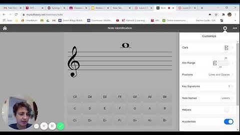 How to use the note reading exercises on www.musictheory net