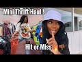 Mini Thrift Haul| Hit or Miss| Thrift With Me