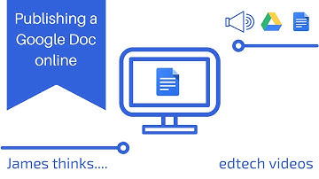 How to publish a Google document online