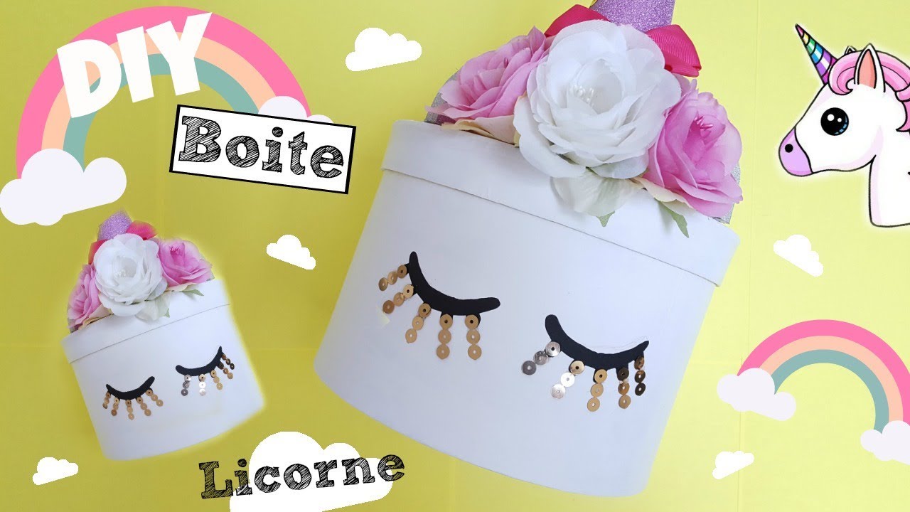 Diy Licorne N 4 Boite De Rangement Diy Unicorn Youtube