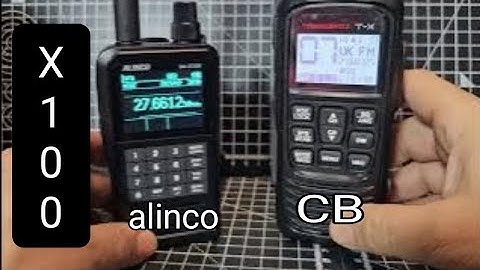 Alinco DJ-X100 , CB bands AM, FM Modification