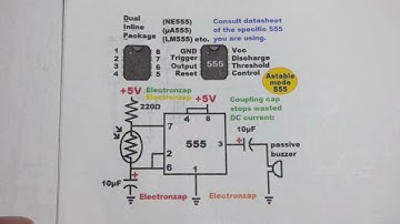 LDR 555 Timer Passive Buzzer Circuit Astable Light Dependent Resistor 2