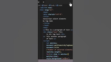 JavaScript Select Elements by tag name