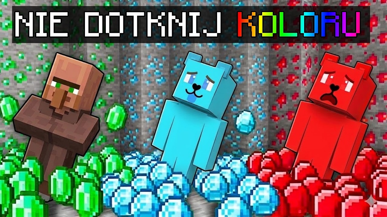 NIE DOTKNIJ ZŁEGO KOLORU w Minecraft 🌈⛔⛔