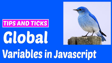 Global variables in javascript
