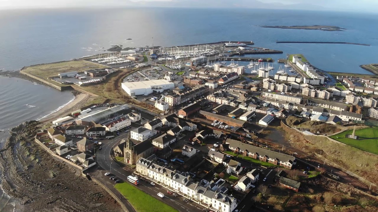 Ardrossan South Beach flyover YouTube