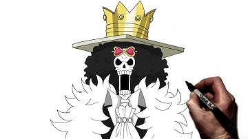 How To Draw Brook | Step By Step | One Piece