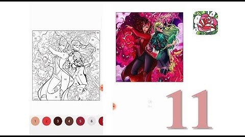 Happy Color - Coloring Game - Gameplay Walkthrough Part 11 - Color MARVEL pics - 11 (iOS, Android)