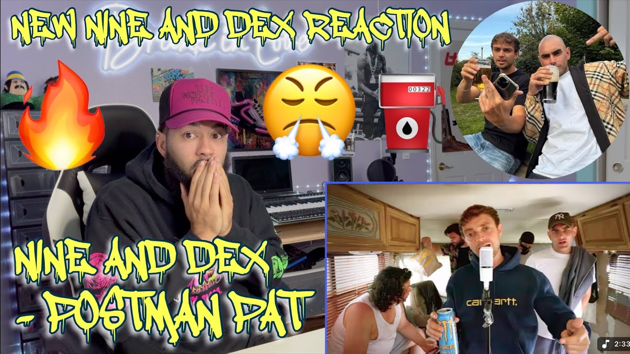 О боже, это уже просто смешно! | Nine and Dex - Postman Pat (РЕАКЦИЯ!!!) #рэп #реакция