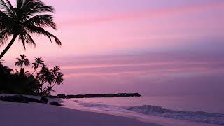 432hz Beach Sunset  Waves with Tibetan singing bowls