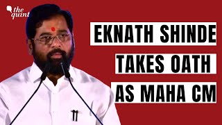 Eknath Shinde Takes Oath as Maharashtra Chief Minister, Devendra Fadnavis as Deputy CM