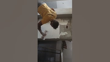 Renacon AAC Block wall putty apply no wall plasting #tamil #construction #lowbudget #house