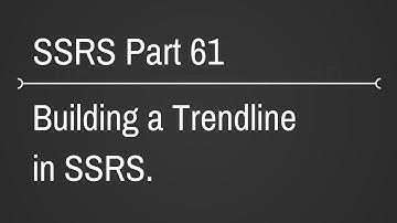 SSRS Trendline Introduction Part 61