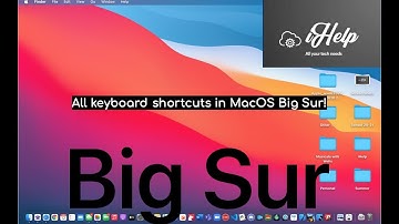 All keyboard shortcuts in MacOS Big Sur!