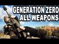 GENERATION ZERO - ALL WEAPONS