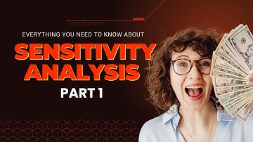Sensitivity Analysis What It Is and How to Use It - Part 1