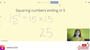 Squaring numbers ending in 5