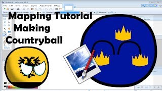 Mapping tutorial:1 Making Good looking CountryBall in Paint.net