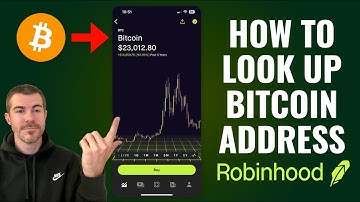 How to Look Up Bitcoin Address on Robinhood App