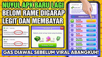 Baru Rilis! Nuyul Aplikasi Penghasil Uang Terlegit Hari Ini - Wd Aman & Instan Landing