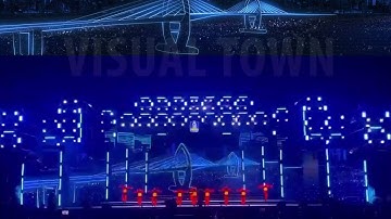 VISUAL TƯƠNG TÁC LEDDANCE + LASER MAPPING | VISUALTOWN | LỄ CÔNG BỐ TP PHÚ MỸ 2025